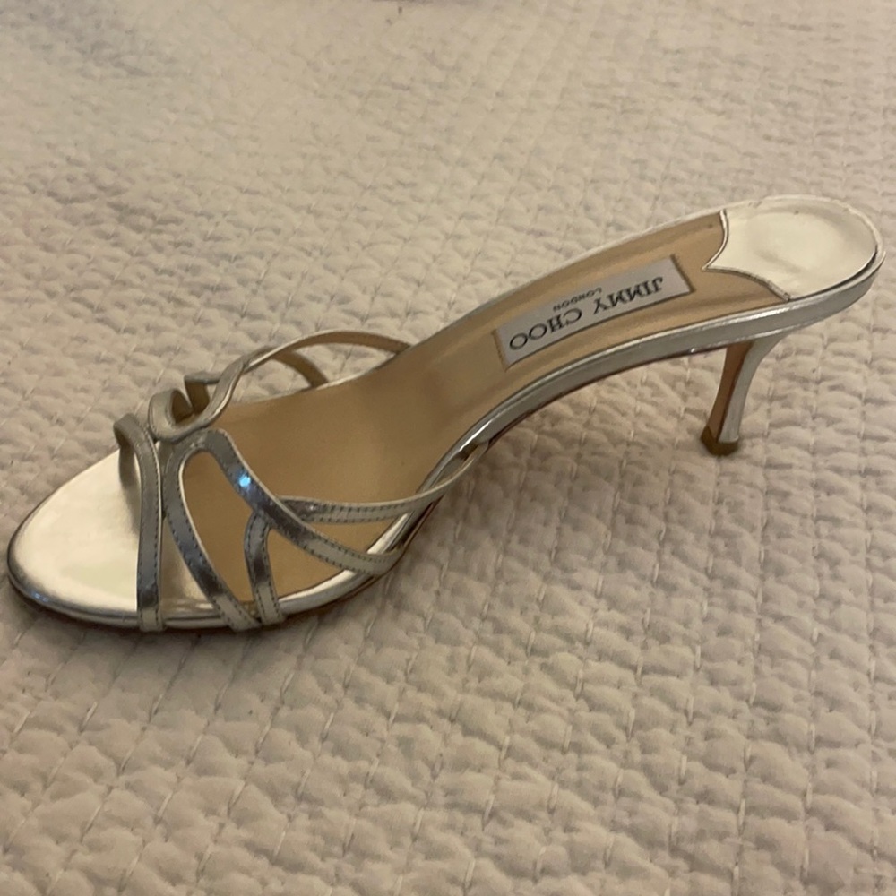 jimmy choo silver heel